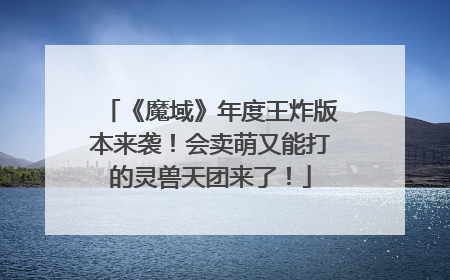 《魔域》年度王炸版本来袭！会卖萌又能打的灵兽天团来了！