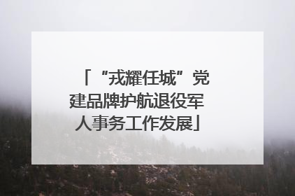 “戎耀任城”党建品牌护航退役军人事务工作发展