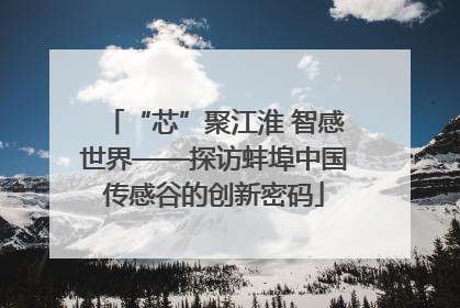 “芯”聚江淮 智感世界——探访蚌埠中国传感谷的创新密码
