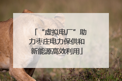 “虚拟电厂”助力枣庄电力保供和新能源高效利用