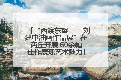 “西渡东望——刘建中油画作品展”在商丘开展 60余幅佳作展现艺术魅力