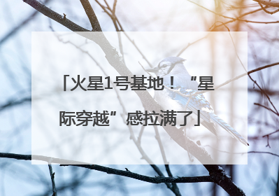 火星1号基地！“星际穿越”感拉满了