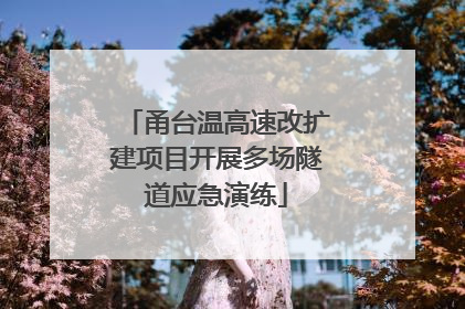 甬台温高速改扩建项目开展多场隧道应急演练