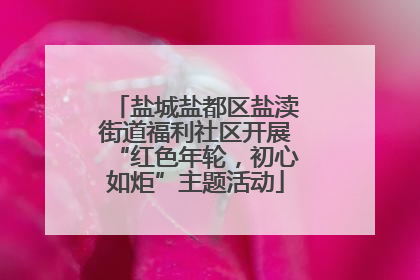 盐城盐都区盐渎街道福利社区开展“红色年轮，初心如炬”主题活动