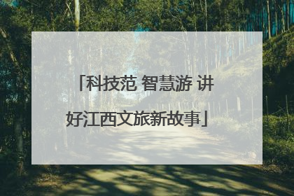 科技范 智慧游 讲好江西文旅新故事