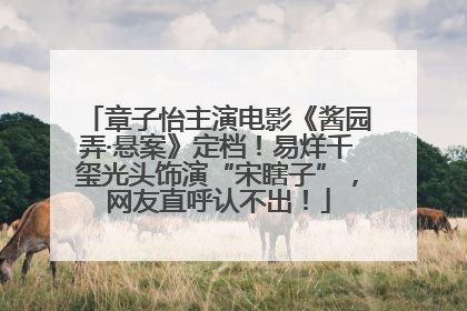 章子怡主演电影《酱园弄·悬案》定档！易烊千玺光头饰演“宋瞎子”，网友直呼认不出！