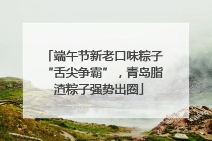 端午节新老口味粽子“舌尖争霸”，青岛脂渣粽子强势出圈