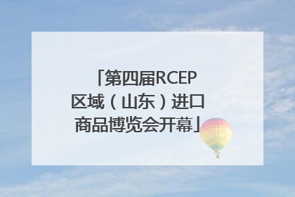 第四届RCEP区域（山东）进口商品博览会开幕