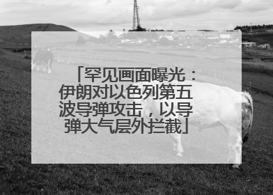 罕见画面曝光：伊朗对以色列第五波导弹攻击，以导弹大气层外拦截