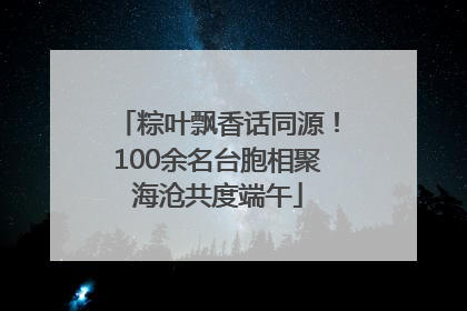 粽叶飘香话同源！100余名台胞相聚海沧共度端午