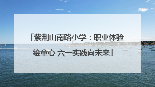 紫荆山南路小学：职业体验绘童心 六一实践向未来