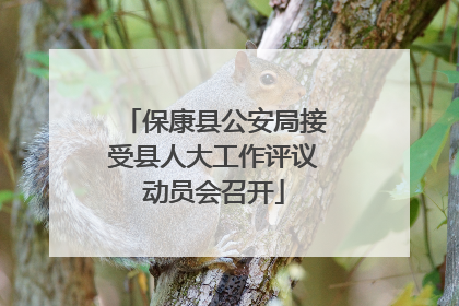 保康县公安局接受县人大工作评议动员会召开