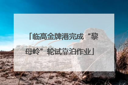 临高金牌港完成“黎母岭”轮试靠泊作业