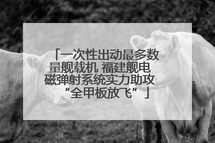 一次性出动最多数量舰载机 福建舰电磁弹射系统实力助攻“全甲板放飞”