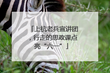 上杭老兵宣讲团，行走的思政课点亮“六一”
