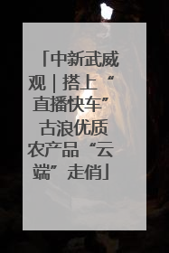 中新武威观｜搭上“直播快车” 古浪优质农产品“云端”走俏