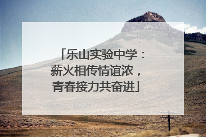 乐山实验中学：薪火相传情谊浓，青春接力共奋进