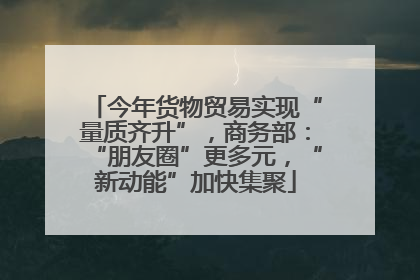 今年货物贸易实现“量质齐升”，商务部：“朋友圈”更多元，“新动能”加快集聚