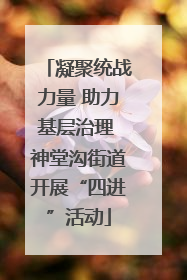 凝聚统战力量 助力基层治理 神堂沟街道开展“四进”活动