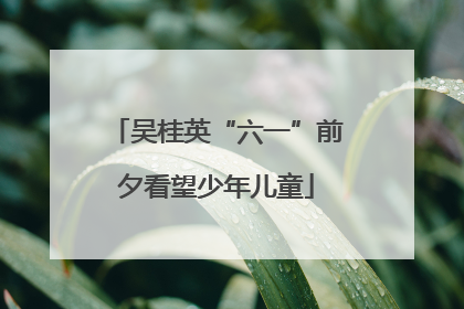 吴桂英“六一”前夕看望少年儿童