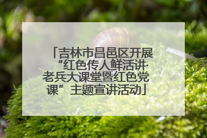 吉林市昌邑区开展“红色传人鲜活讲·老兵大课堂暨红色党课”主题宣讲活动