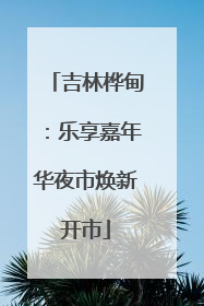 吉林桦甸：乐享嘉年华夜市焕新开市