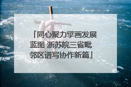 同心聚力擘画发展蓝图 浙苏皖三省毗邻区谱写协作新篇