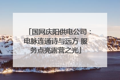 国网庆阳供电公司：电脉连通诗与远方 服务点亮露营之光