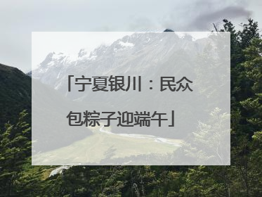 宁夏银川：民众包粽子迎端午