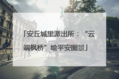 安丘城里派出所：“云端枫桥”绘平安图景