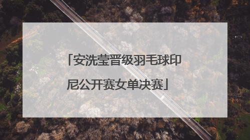 安洗莹晋级羽毛球印尼公开赛女单决赛