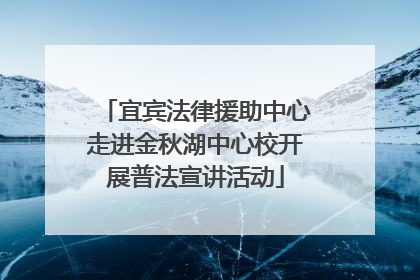 宜宾法律援助中心走进金秋湖中心校开展普法宣讲活动