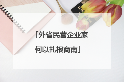 外省民营企业家何以扎根商南