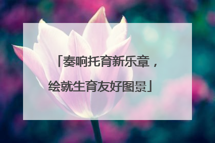 奏响托育新乐章，绘就生育友好图景