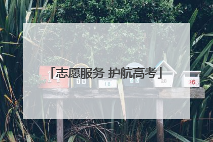 志愿服务 护航高考