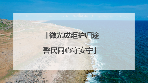 微光成炬护归途 警民同心守安宁