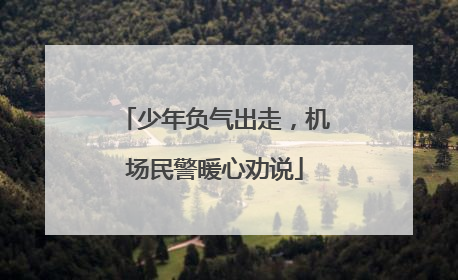 少年负气出走，机场民警暖心劝说