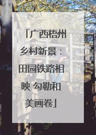 广西梧州乡村新景：田园铁路相映 勾勒和美画卷