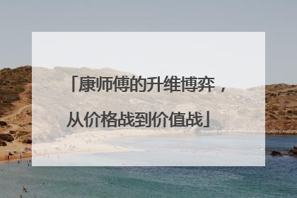 康师傅的升维博弈，从价格战到价值战
