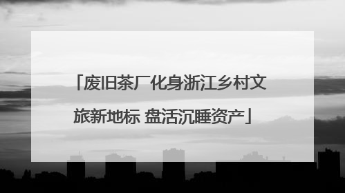 废旧茶厂化身浙江乡村文旅新地标 盘活沉睡资产