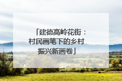 建德高岭花街：村民画笔下的乡村振兴新画卷
