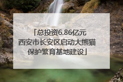 总投资6.86亿元 西安市长安区启动大熊猫保护繁育基地建设