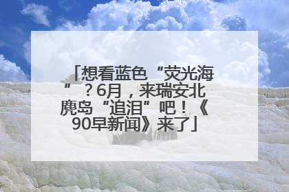 想看蓝色“荧光海”？6月，来瑞安北麂岛“追泪”吧！《90早新闻》来了