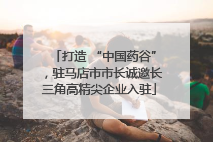 打造 “中国药谷”，驻马店市市长诚邀长三角高精尖企业入驻