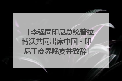 李强同印尼总统普拉博沃共同出席中国－印尼工商界晚宴并致辞