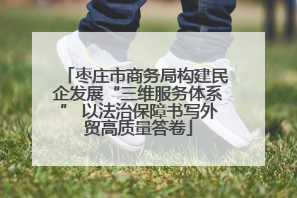枣庄市商务局构建民企发展“三维服务体系” 以法治保障书写外贸高质量答卷