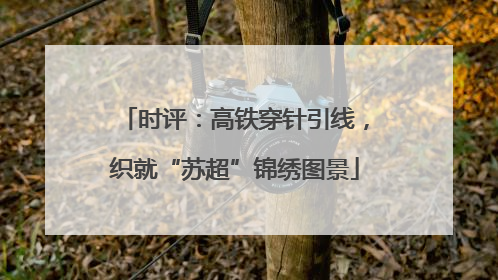 时评：高铁穿针引线，织就“苏超”锦绣图景
