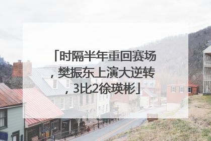时隔半年重回赛场，樊振东上演大逆转，3比2徐瑛彬