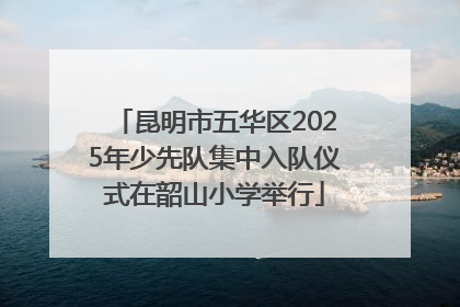 昆明市五华区2025年少先队集中入队仪式在韶山小学举行