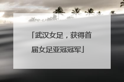 武汉女足，获得首届女足亚冠冠军